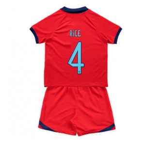England Declan Rice #4 babykläder Bortatröja barn VM 2022 Korta ärmar (+ Korta byxor)